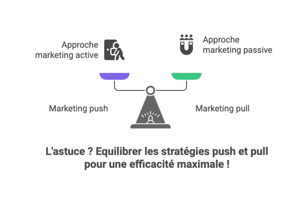 différence entre push et pull marketing