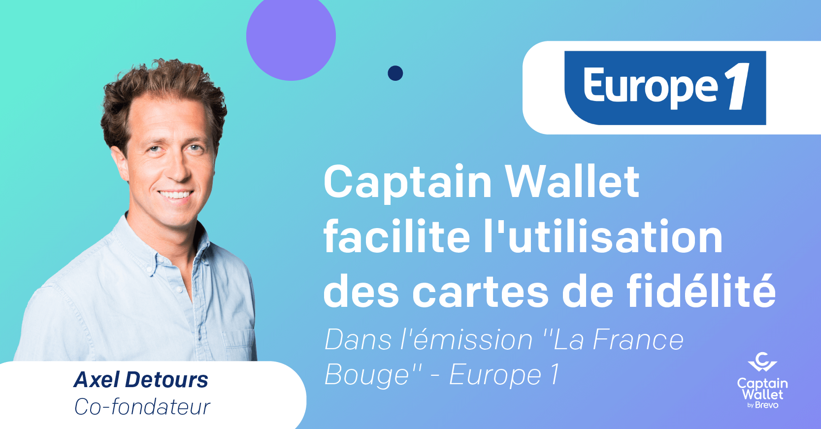 Visuel Captain Wallet chez Europe 1