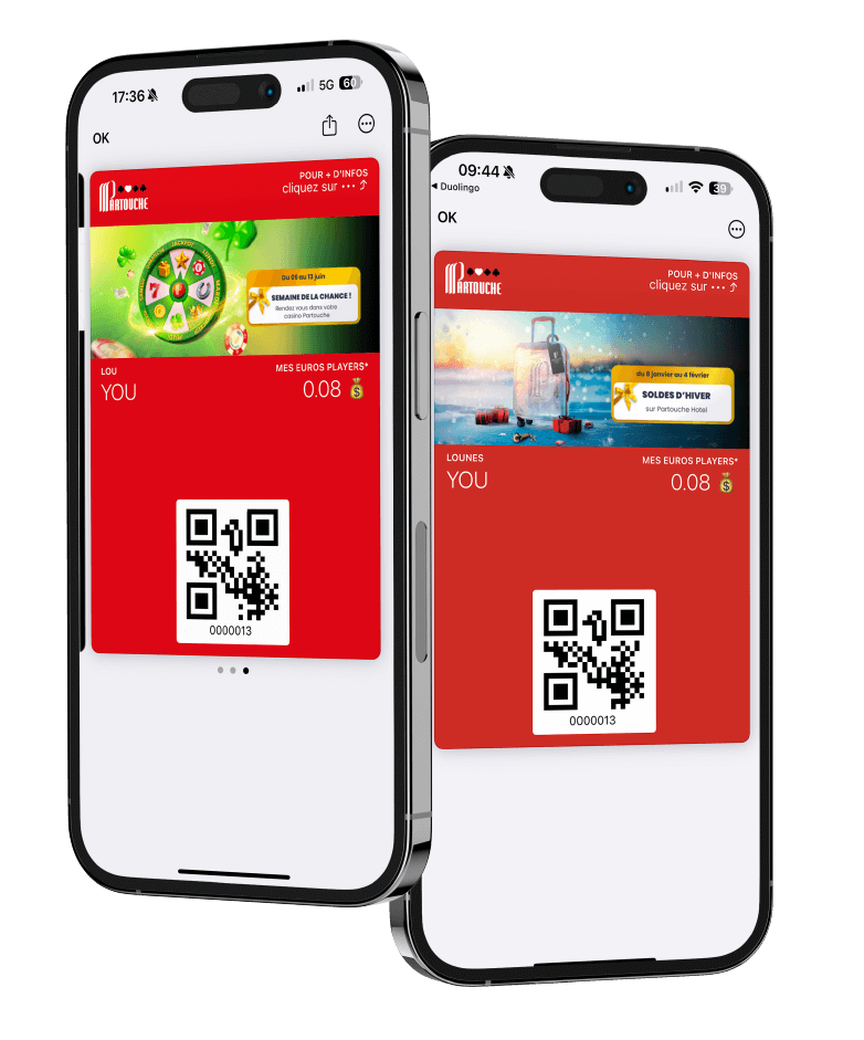 la carte wallet digitale de Partouche