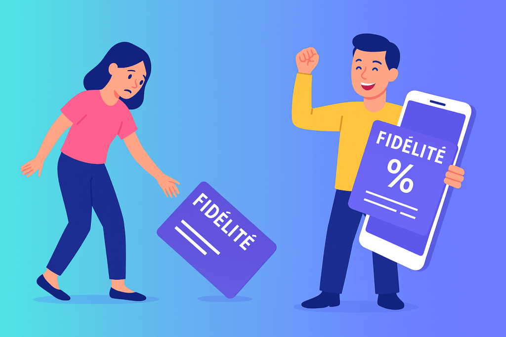 carte de fidélité perdue vs carte de fidélité wallet