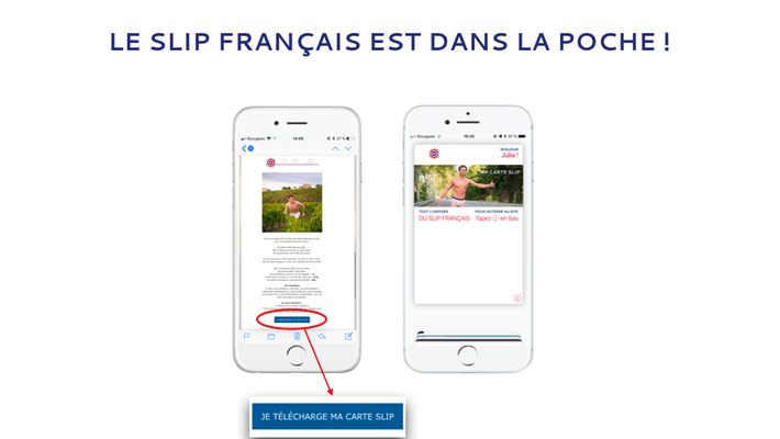Visuel Le Slip Français adopte les mobile wallet !