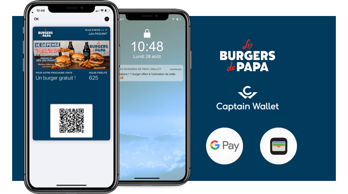Visuel Les Burgers de Papa se met au mobile wallet pour passer au sans contact